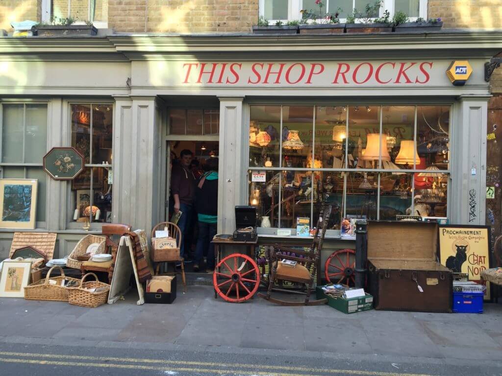 Une boutique à Shoreditch